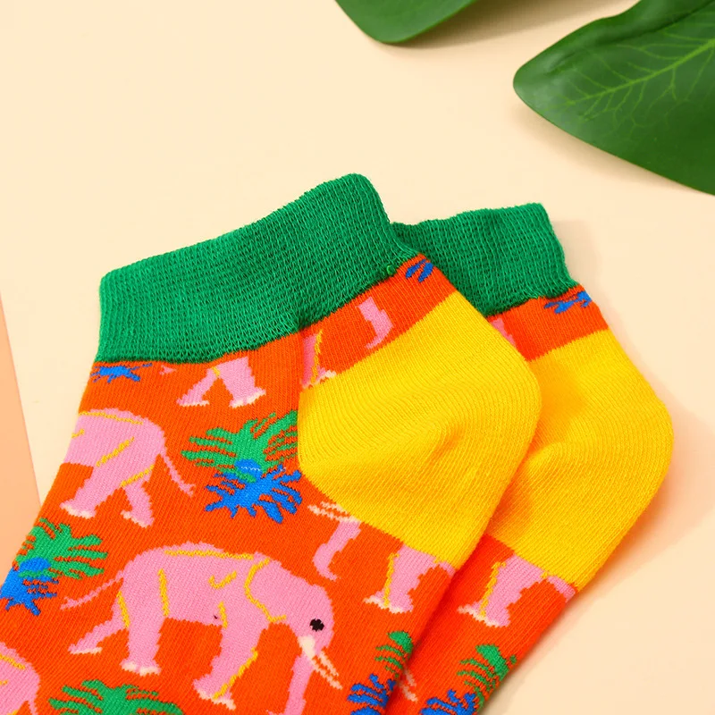 Fashion unisex animal cartoon stokins cotton ankle socks low cut womens sox hypebeast socks wholesale