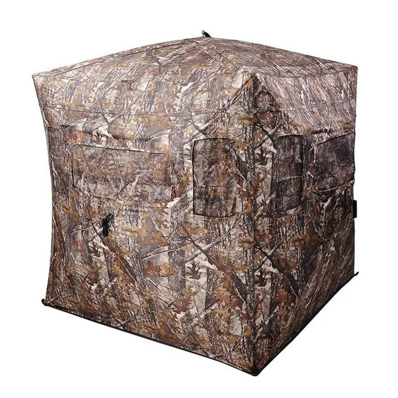 Portable Folding Outdoor camouflage hunting blind tent lightweight portable bird-watching polyester fiberglass pole Blind Tent