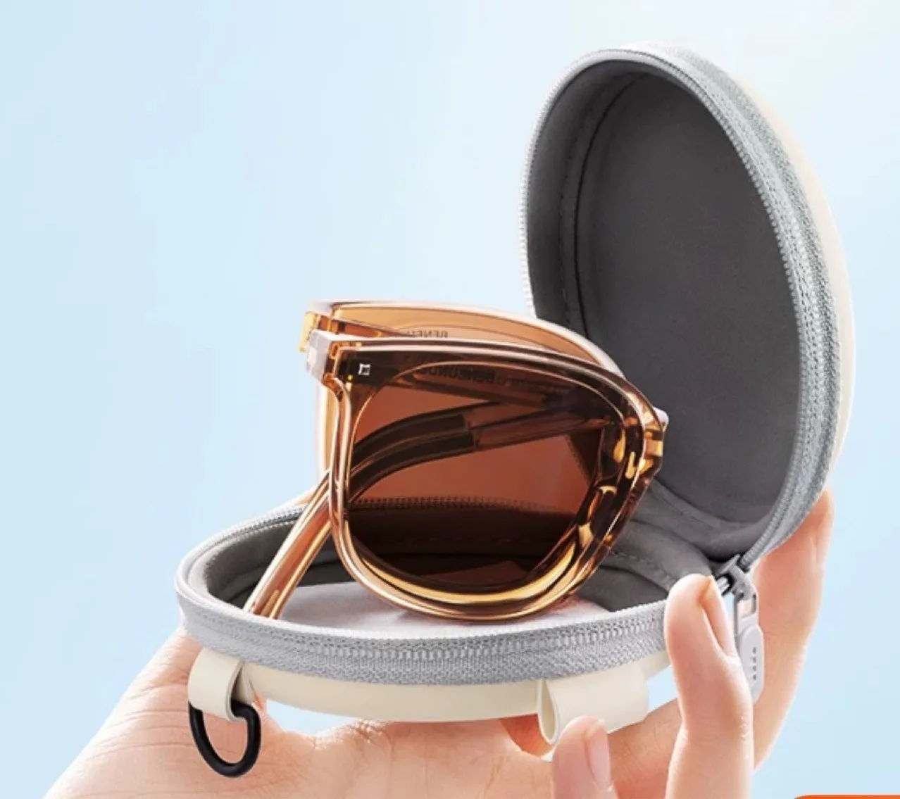 Korean hip hop style air cushion light easy for carrying out  folding  high quality glasses uv protection lens fold sunglasses
