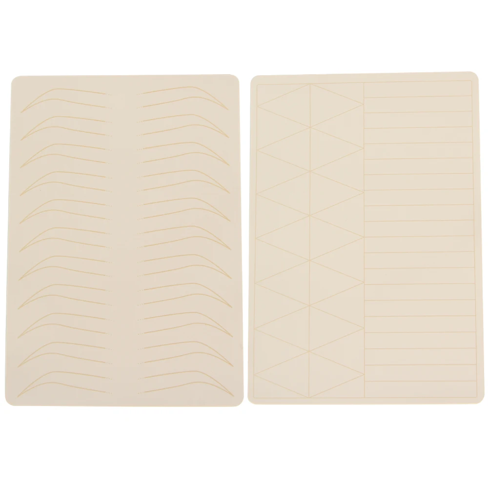 Microblading Eyebrow Tattoo Practice Skin Silicone Double Side Blank Artificial Skin for Permanent Makeup Beginner Practice