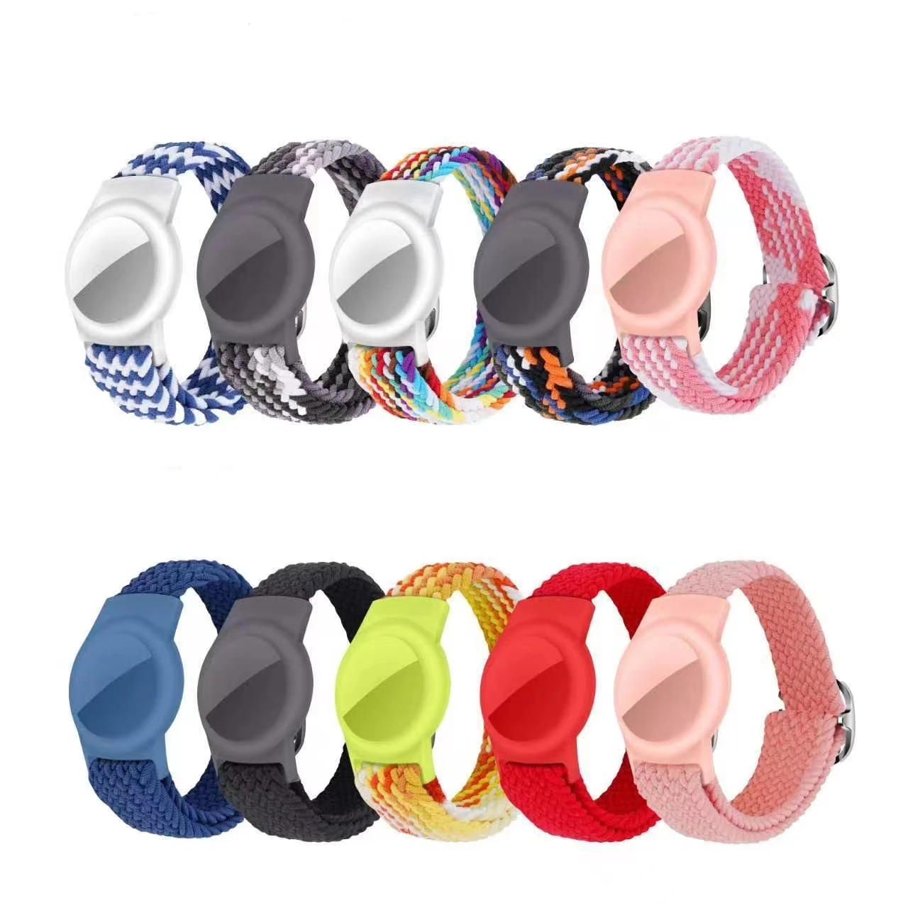 Anti-lost  Wristband For Children Nylon Band For Airtags Tracker Cover Case For Kids Bracelet Case Band For Apple Airtags