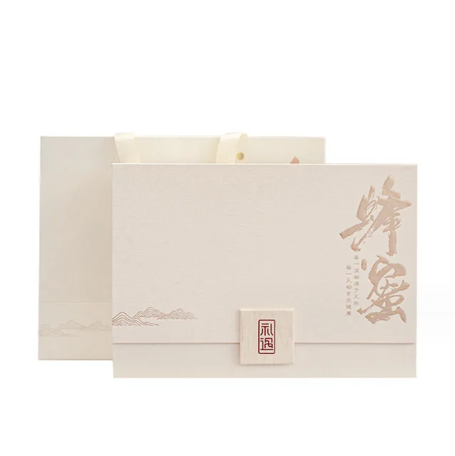 Honey comb bottle packaging box 3 PCS honey bee jar box luxury custom gift boxes with logo supplement packaging