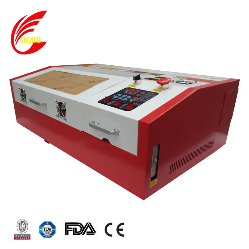 Stamp making machine CO2 40w 4020 3020 4040  mini smart Lazer engraver cutter factory price