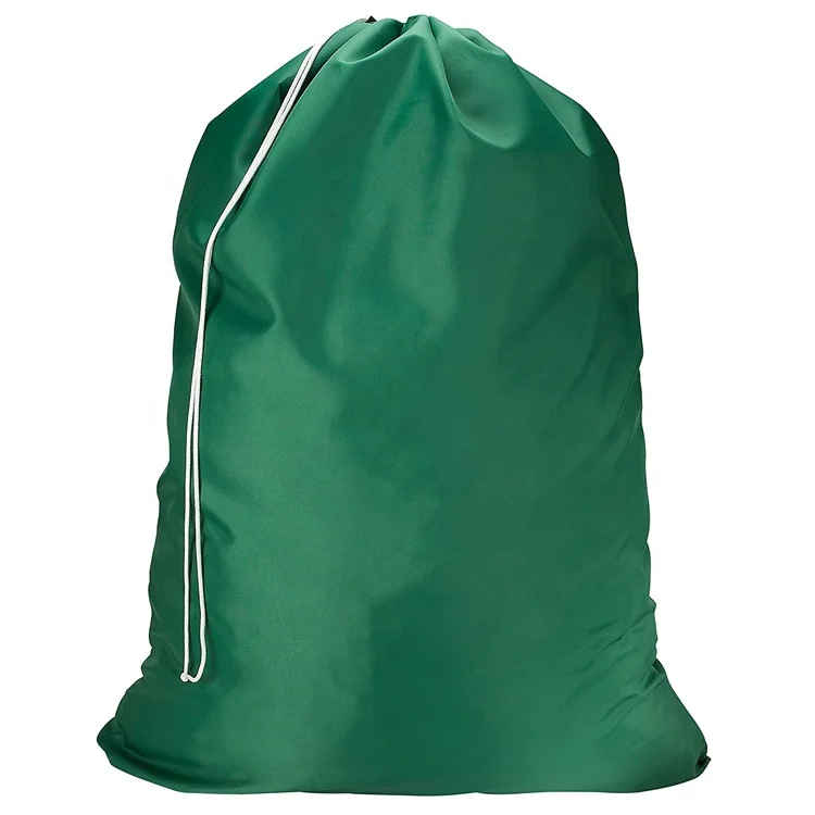 Large Washable Drawstring Laundry Hamper Nylon Laundry Bag