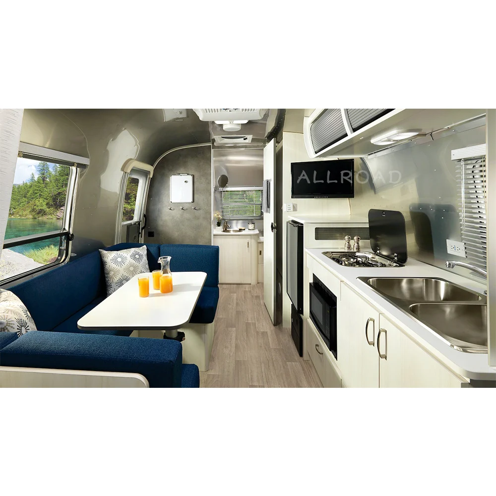 Offroad Caravan Smart Aluminium Alloy Recreational Travel Trailer Outdoor Camping Trailer Leisure Equipment Adventure Kampervan