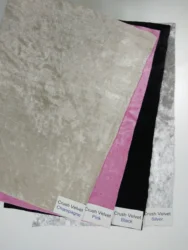 Bedroom furniture grey crushed velvet upholstered bed