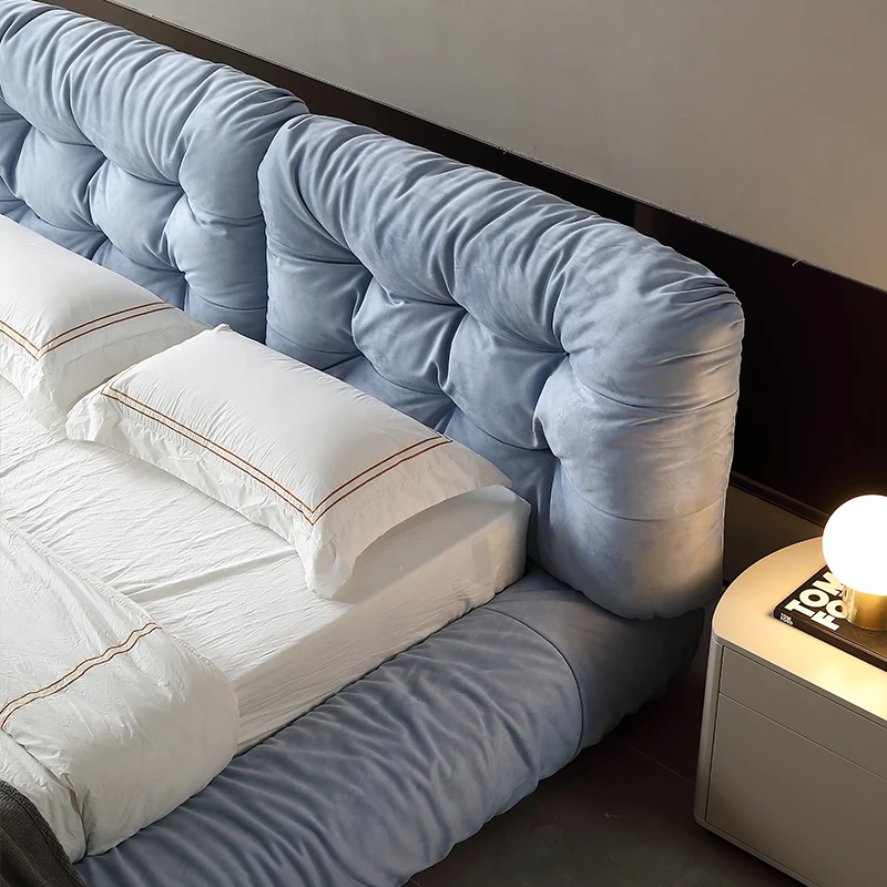 Luxury Italian Style King size modern italian latest could bed designer furniture living room bed set