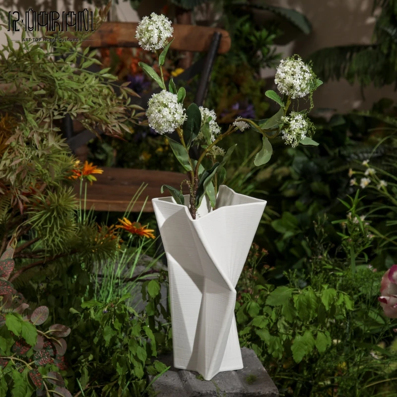 Factory Oemodm 3d Printing Vase Modern Art Flower Vase Nordic Home Decor Ceramic Vase Ceramic