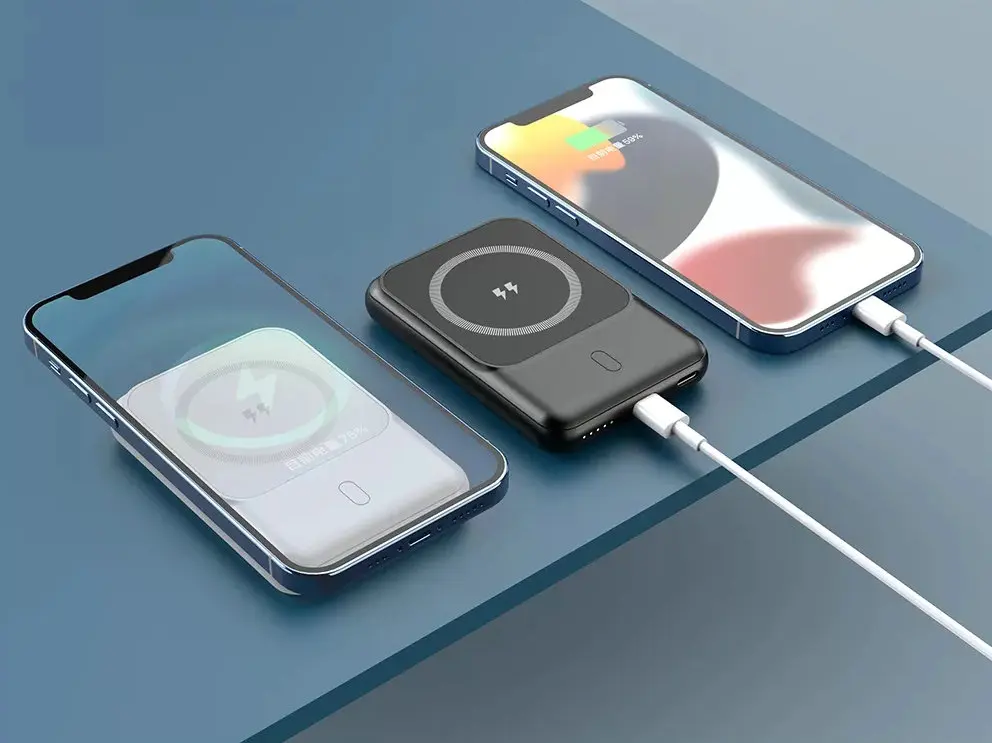 Newest Mini Portable Charger 5000mah Powerbank magsafing Magnetic Wireless Charging Power Bank for phone 13