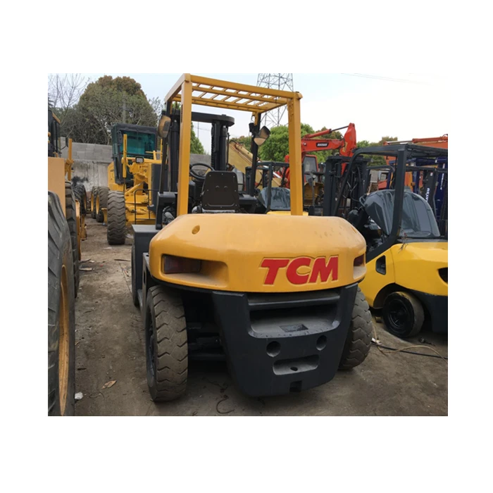 Низкая цена TCM 7-тонный дизельный вилочный погрузчик высокого качества прочные туфли-лодочки большой подъем производитель Япония