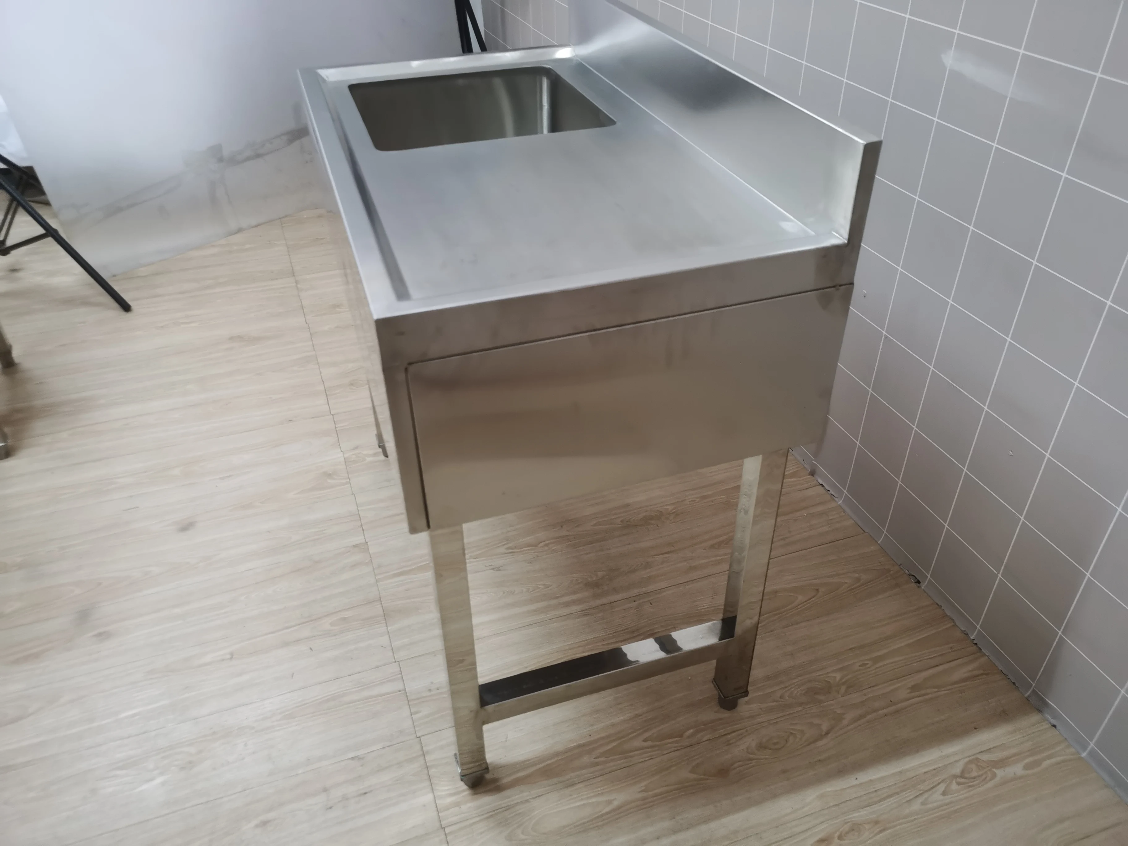 Hot sale Durable Commercial Stainless Steel Washing Sink Kitchen Sink With Drainboard