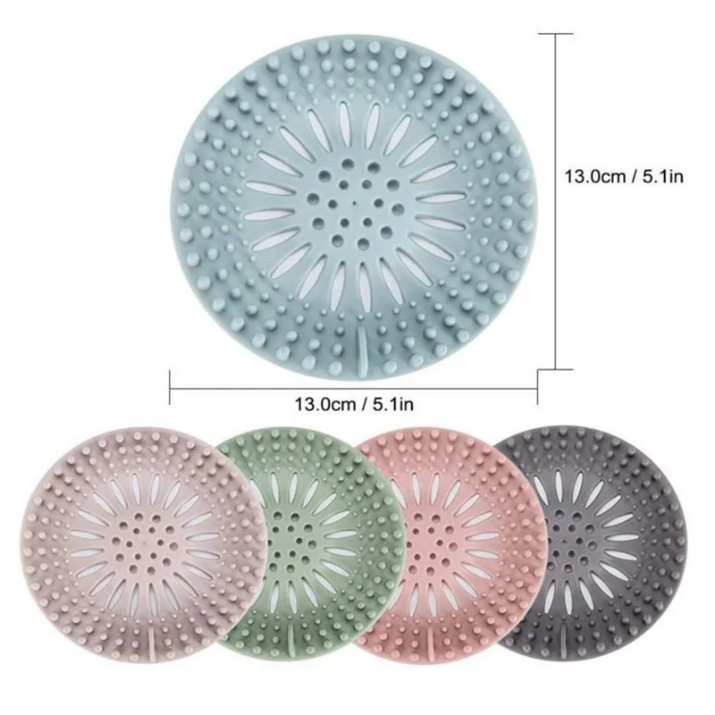 Silicone Sink Cover Strainer Hair Catcher Durable Silicone Hair Stopper Shower stopper Bathroom Filter