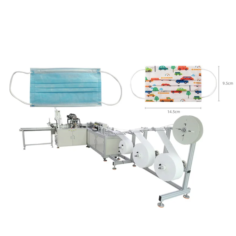 Factory Provide Automatic Disposable 3 ply Blank surgical Face Mask Making Machine, Ear Loop Welding Machines