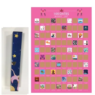 Gift Unique Black Top Films Of All Time Bucket List Top 100 Movies Scratch Off Poster