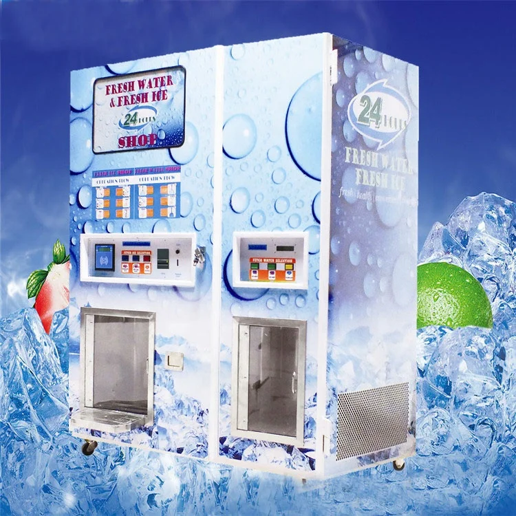 Double Use Water Dispenser Ice Maker Vending Machine