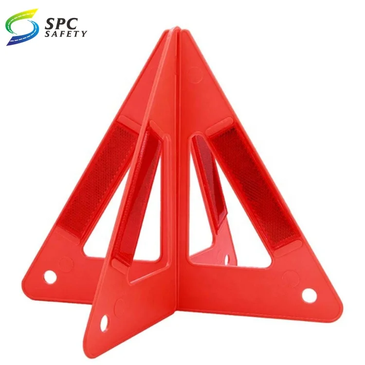 EU Construction site portable Roll up foldable hazard reminder reflective safety warning marker Tent tripod Road traffic sign