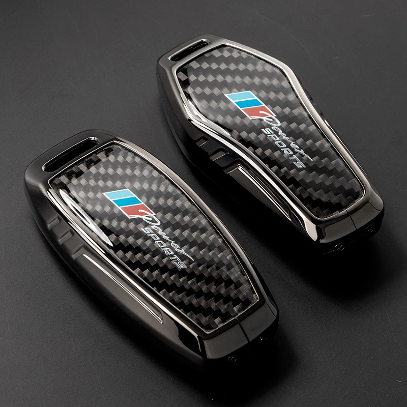 New arrive real carbon fiber zinc alloy car remote key fob case cover fit for BYD ATTO 3
