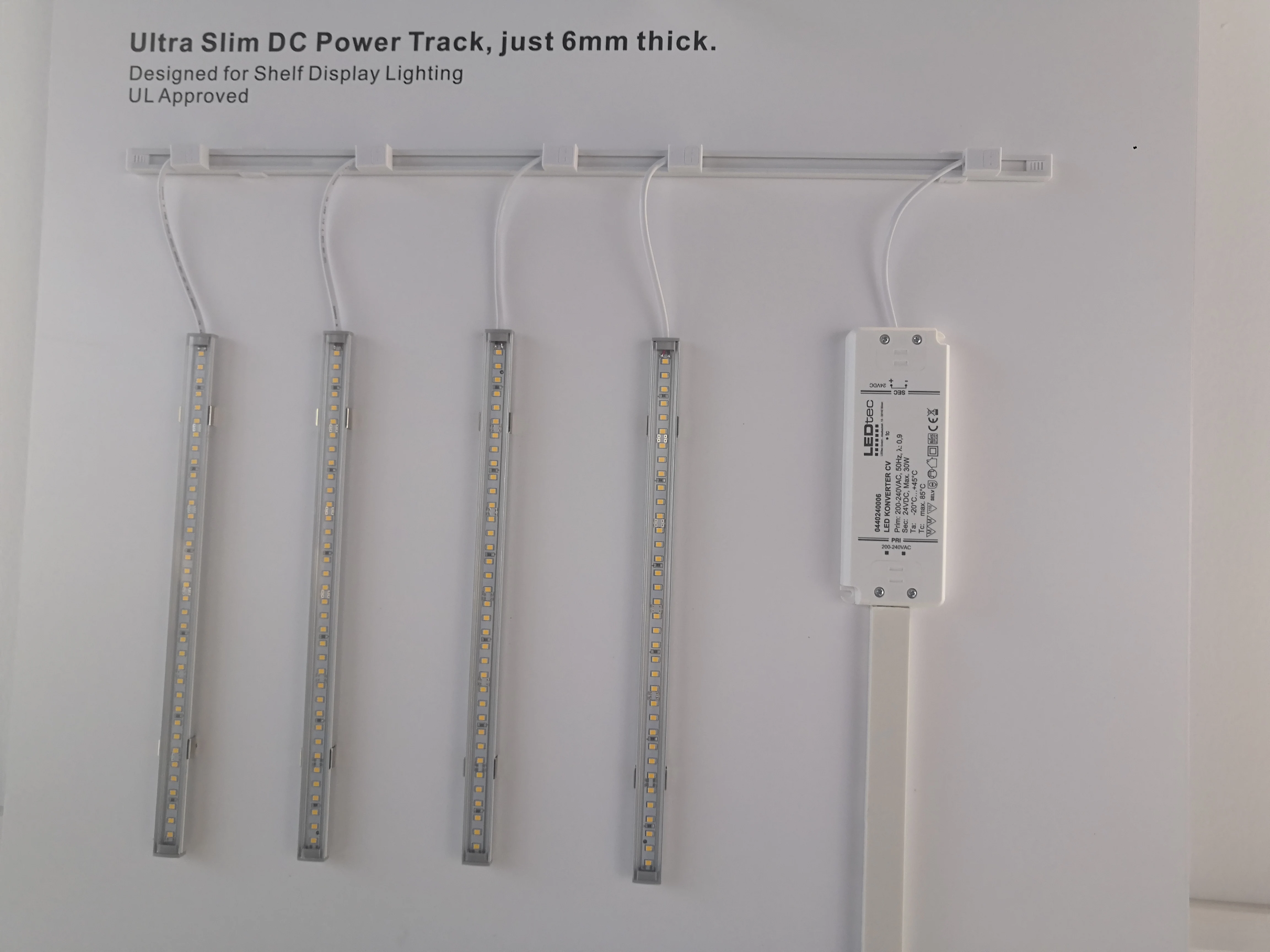 
LED Strips Light Low Voltage Connector DC Power Track for Shelf Lighting 