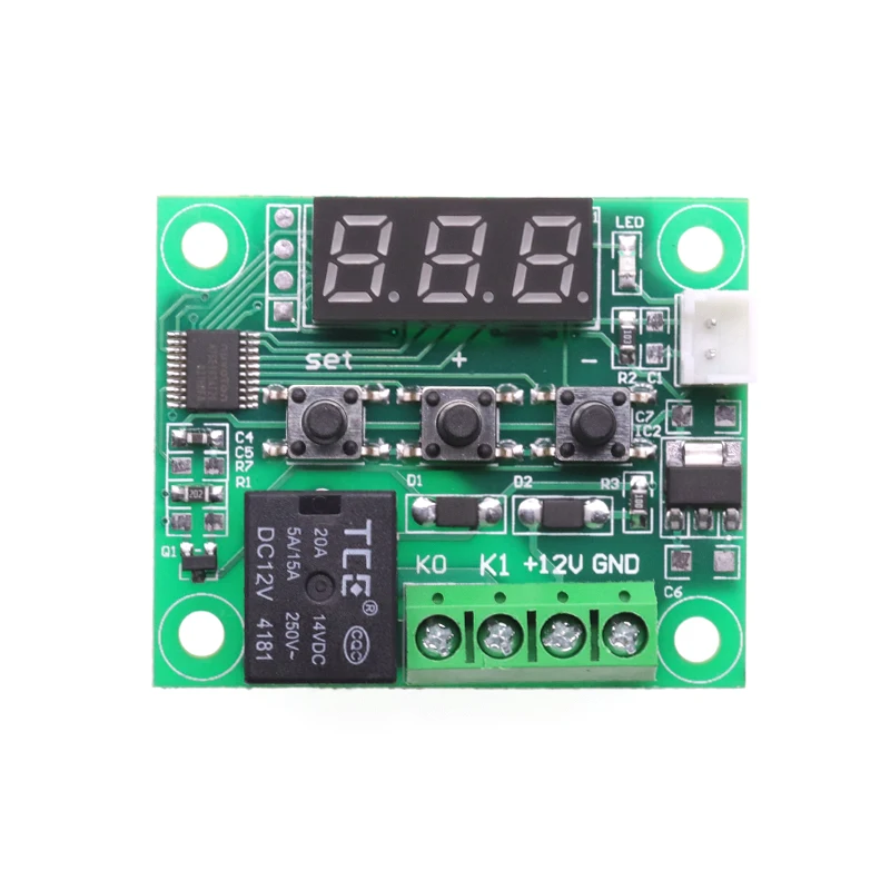 
DC 12V digital display temperature controller control switch W1209 temperature controller 