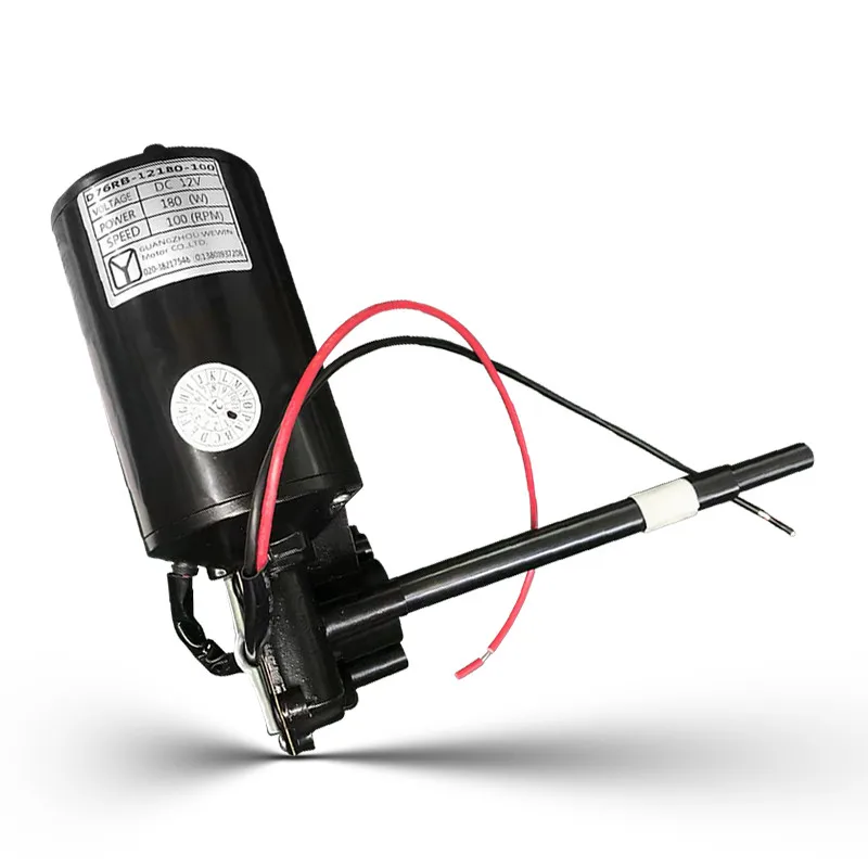 Best Selling Micro Dc Worm Metal Gearmotor 24V 180W Dc Motor With Extended Long Motor Shaft