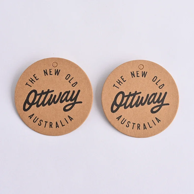 Custom paper tag print brand hangtag clothing tagger wine tag custom name tag for Clothing