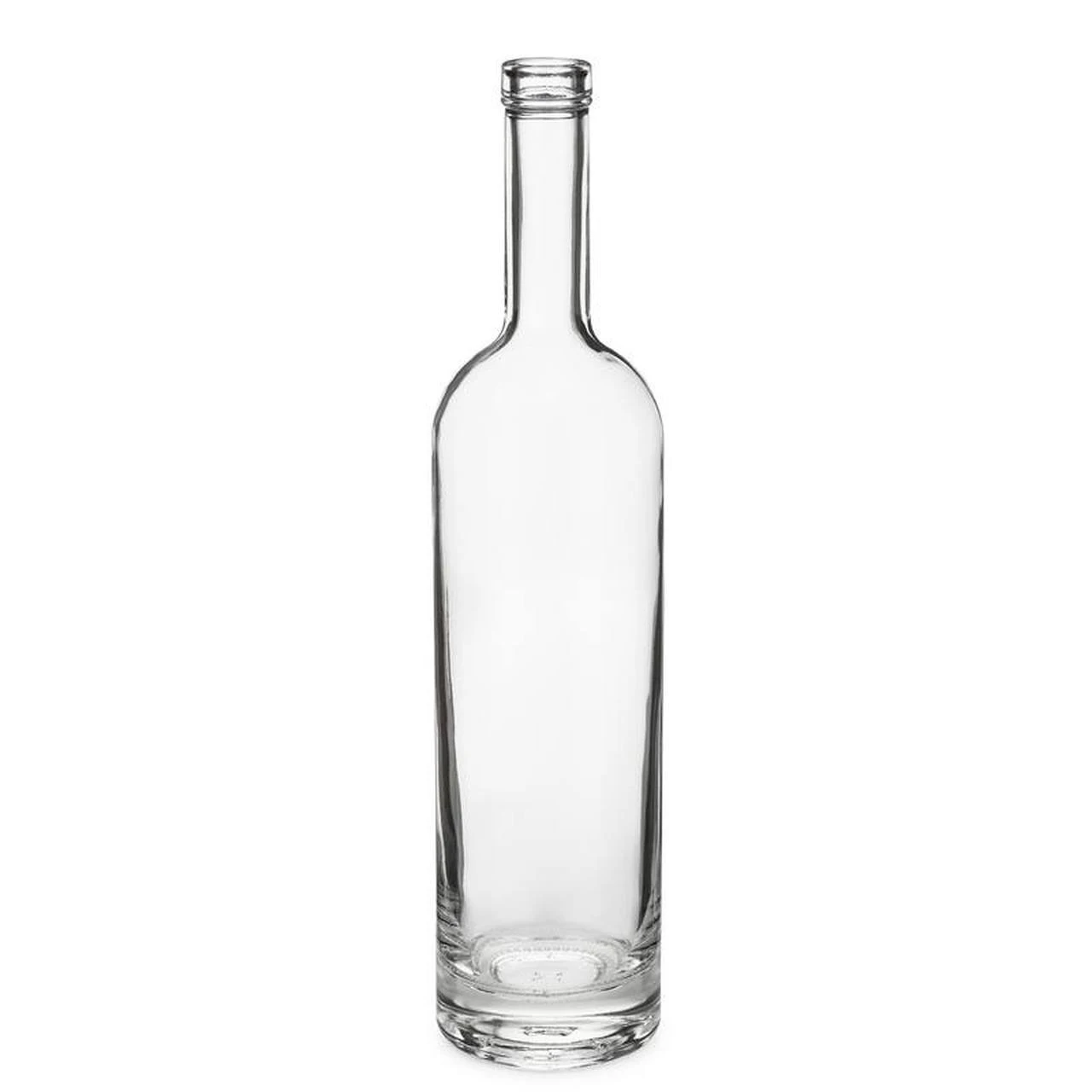 Wholesale 750ml flint glass jersey rectangle vodka bottle