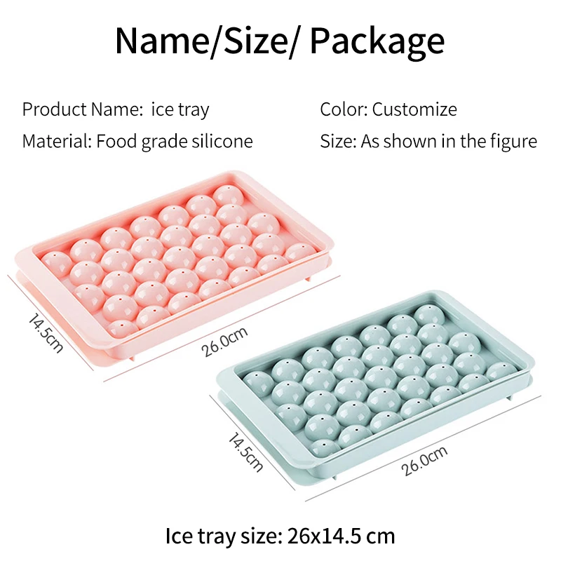 Ice Cube Mold Tray Custom Shape Fancy Silicone Ice Cream Tubs Stampi Silicone 3d with CE / EU Certification 60g 22.8x11.5x2