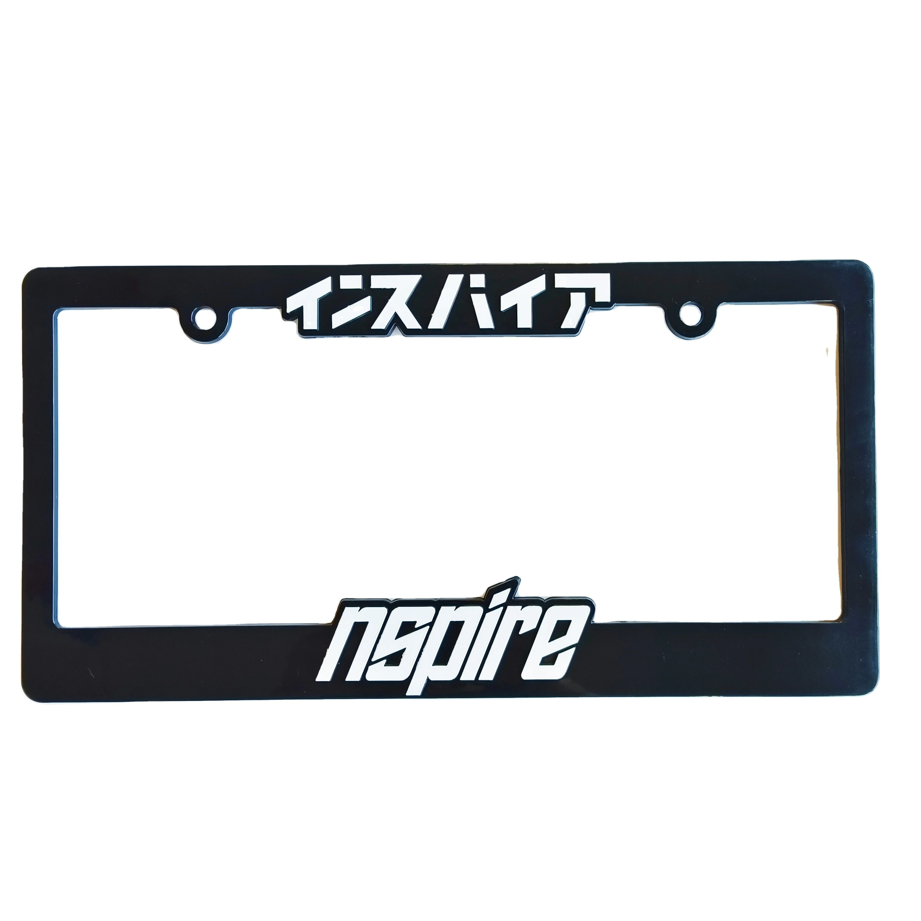 Customized Personalized  License Plate Holder Us Standard  Car Number Company logo License Plates Frame Wholesale Custom Logo