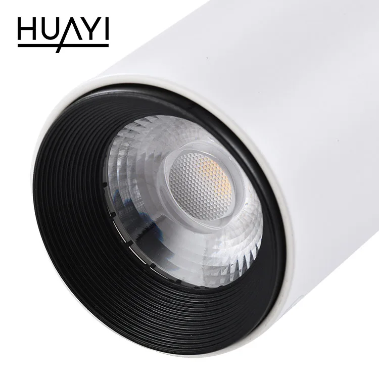Завод HUAYI оптовая продажа прожектор 7 Вт внутренний магазин гостиная выставочный светодиодный Трековый