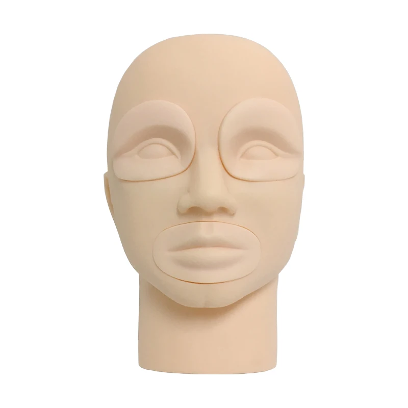 Bolin 3D Practice Tattoo Head Mannequin Silicone Makeup Model Head