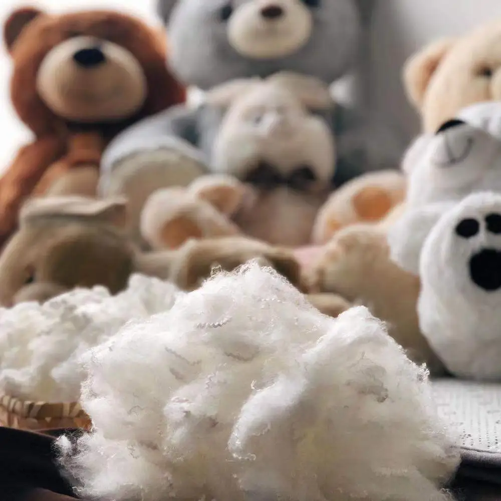 
 2021 100% девственное ААА класс полый конъюгированный кремний Полиэфирное штапельное волокно для мягких игрушек  