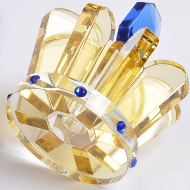 Хрустальная бутылка для масла стеклянная в форме короны автомобиля или женщины духов