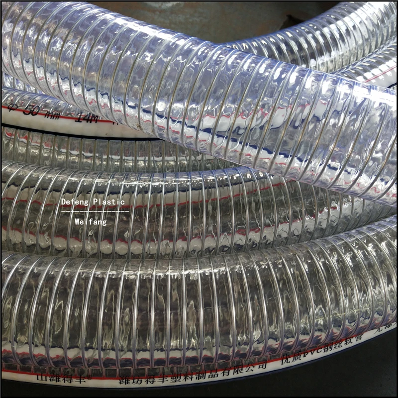 Quality Assurance Rounded PVC Bending Radius Flexible Plastic Sprial Steel Wire Tube for Agriculture
