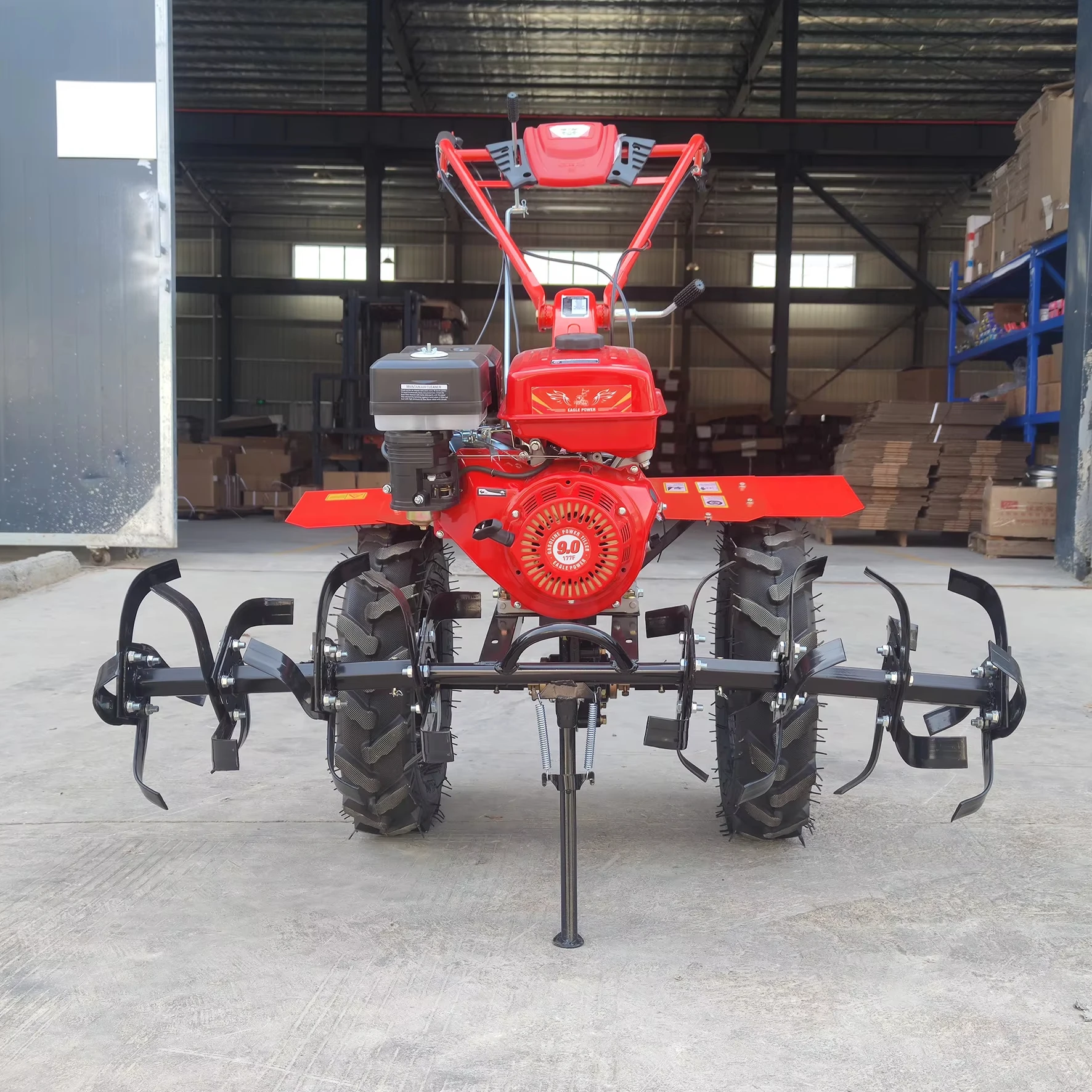 Mini 7hp 10hp 13hp Diesel Powered Rotary Tiller Walking Tractor with Weeder Features for Farm Garden & Agriculture in Africa
