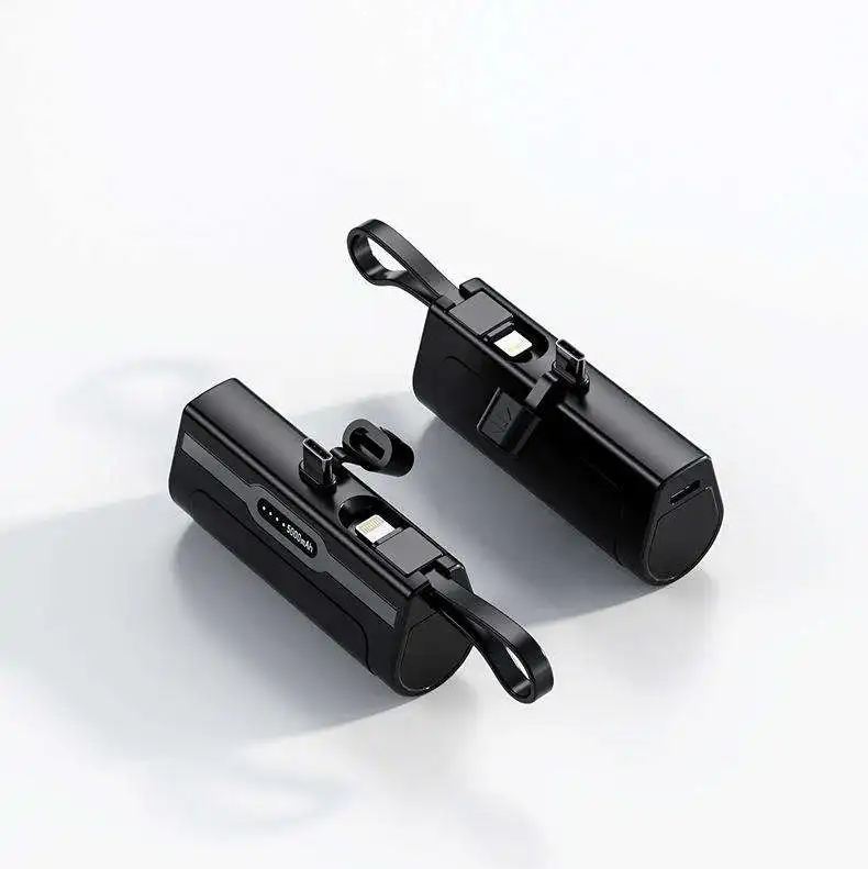 New Mini capsule power Bank 15W Fast charging portable Mini 5000mah power bank