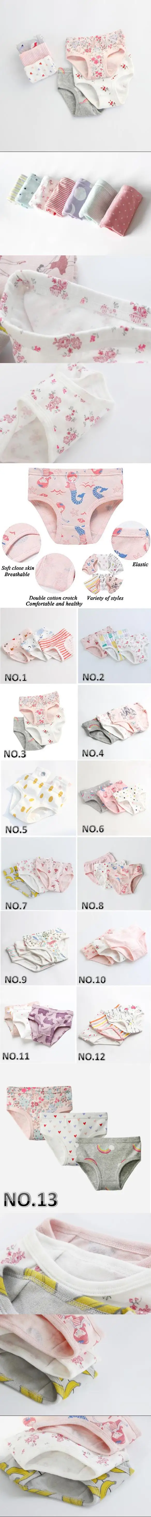 High quality size 110 briefs kids girls underwear cotton 2-3 for girls