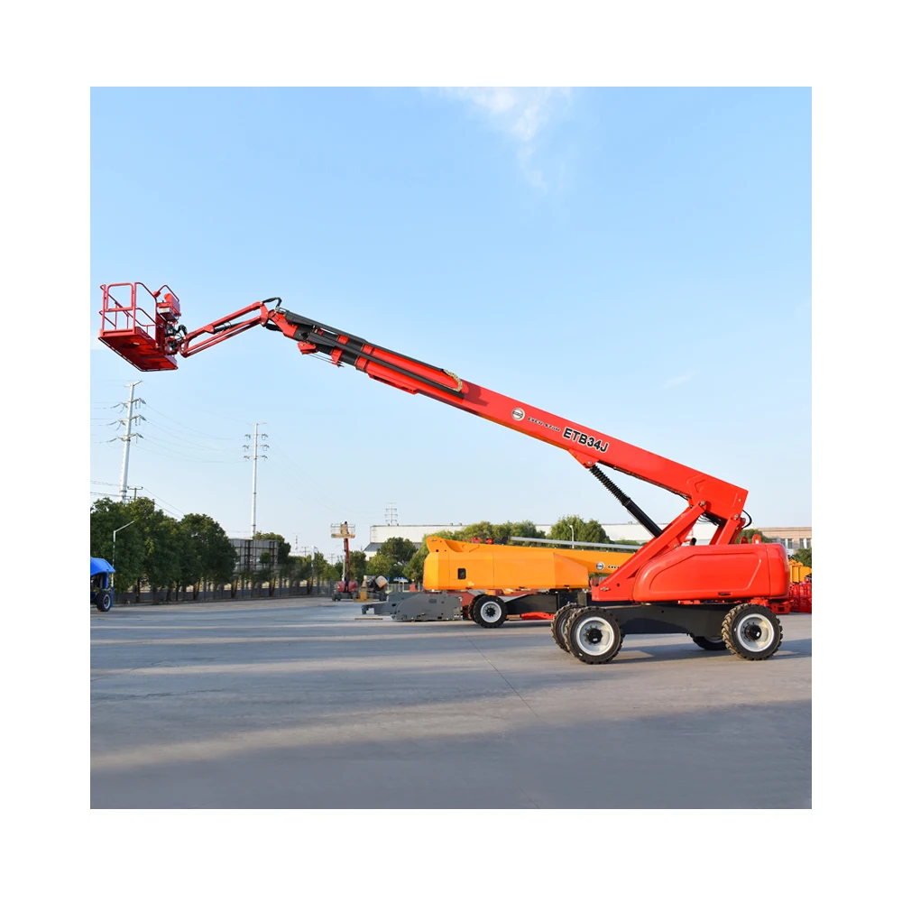 Portable Lifter Telescoping 12m-24m Aerial Trailer Towable Manlift Tow Behind Small Boom Man Lift