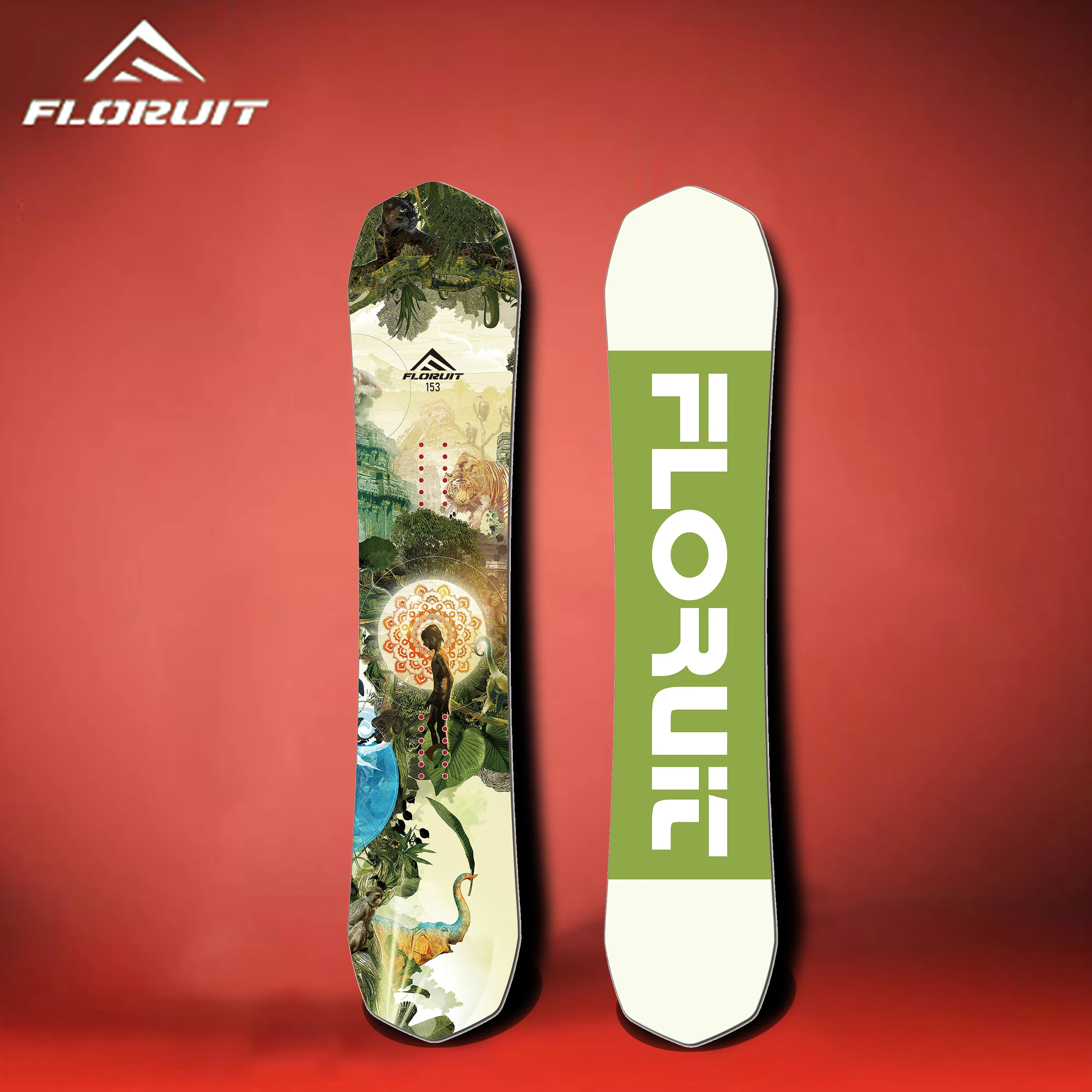 FLORUIT Hot Sale Tip snowboards Carbon Fiber snowboard  For Adults High Quality Custom Skis OEM&ODM