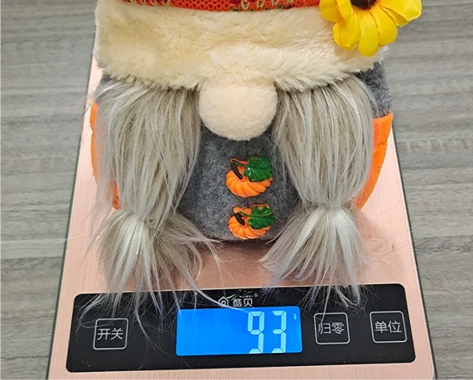 2022 new design harvest festival pumpkin gnome doll cartoon cute autumn plush doll