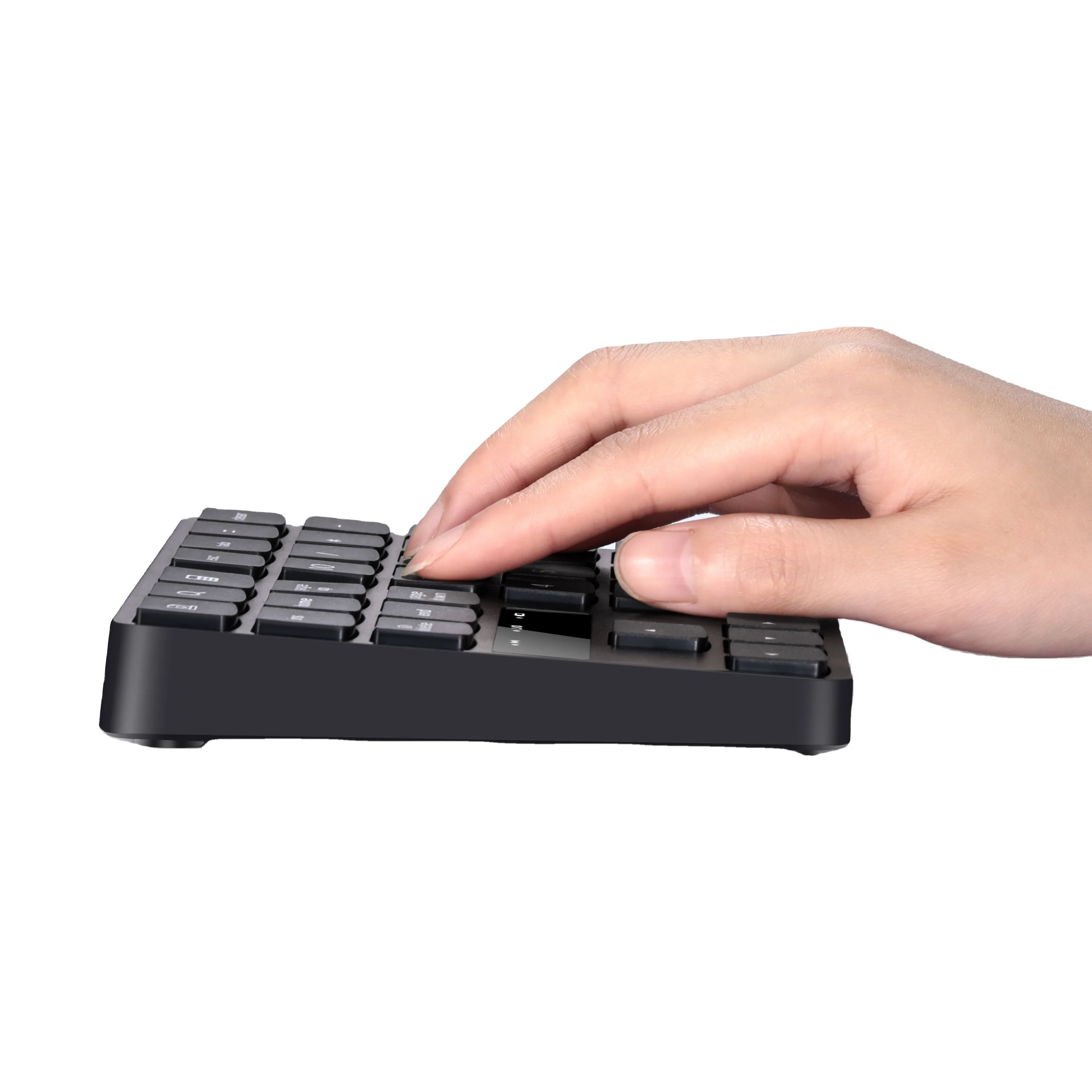 Mini Keyboard 2.4G Wireless Number Pad Rechargeable 35 Keys Numeric Keyboard For Laptop PC One Hand Ergonomic Gaming Keypad