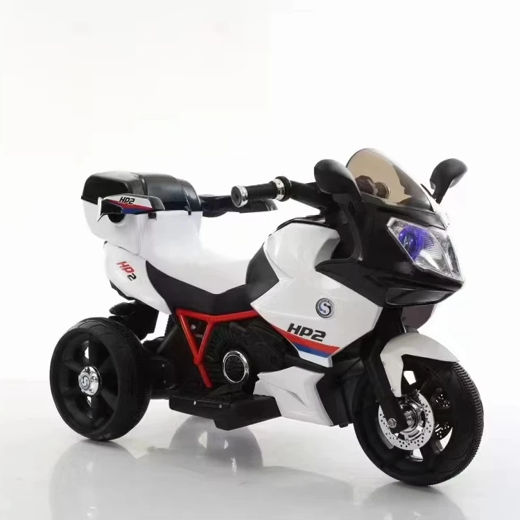 Unisex 1-Motor Electric Motorcycle 3-Wheel Ride-On Toy for Kids Plastic Material 6V Battery Power for Boys and Girls