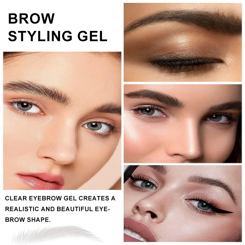 Private Label Cosmetic Empty Tube Containers For Brow Gel Organic Strong Hold Vegan Waterproof Eyebrow Styling Lamination Gel