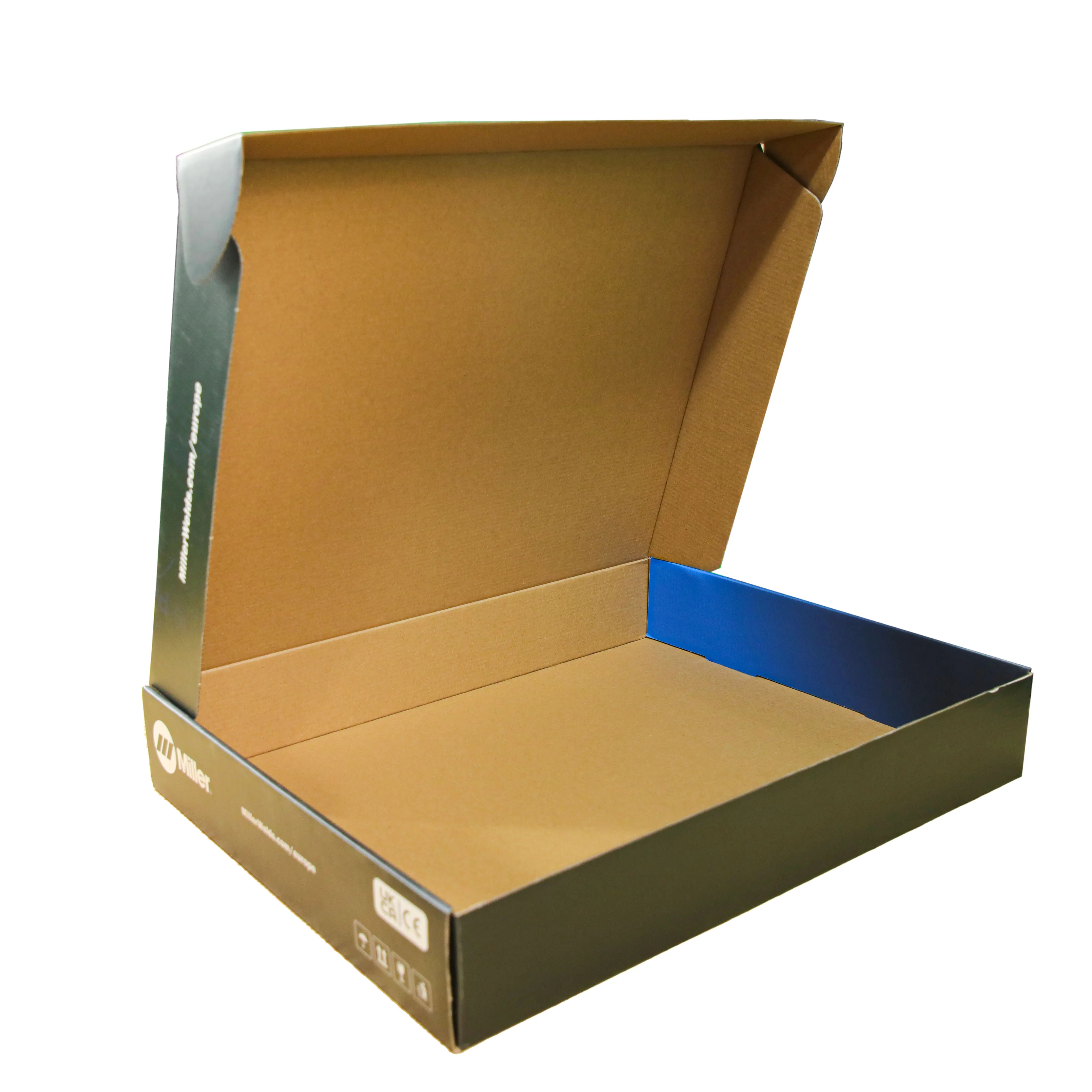 Packaging supplies factory cheap paper craft ecommerce boxes small matte black colored shipping packaging boxes