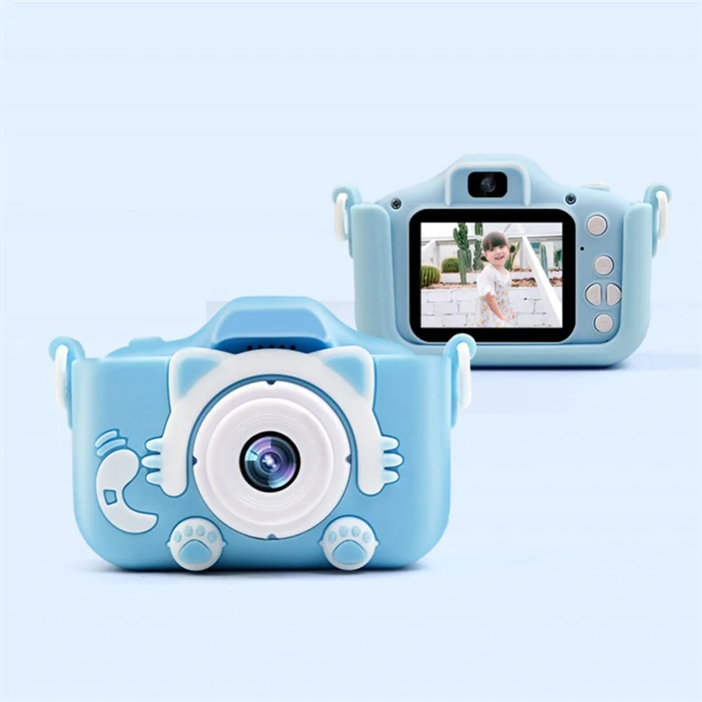 Factory Wholesale Outdoor Children Kids Cartoon Toys Game 2 Inch Full Hd 720p 1080p Digital Small Mini Camera