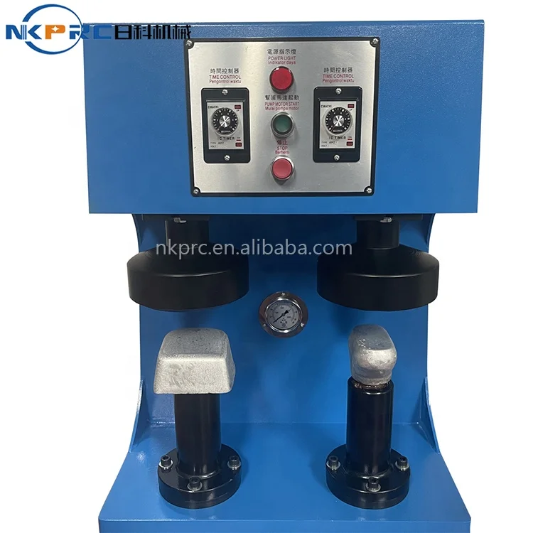 Hydraulic Double Station Shoe Sole Pressing Fist Machine Sole Beating Machine Sole Fitting With Foot Control