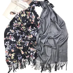 Wholesale women pashmina cashmere scarf printing winter scarves shawls