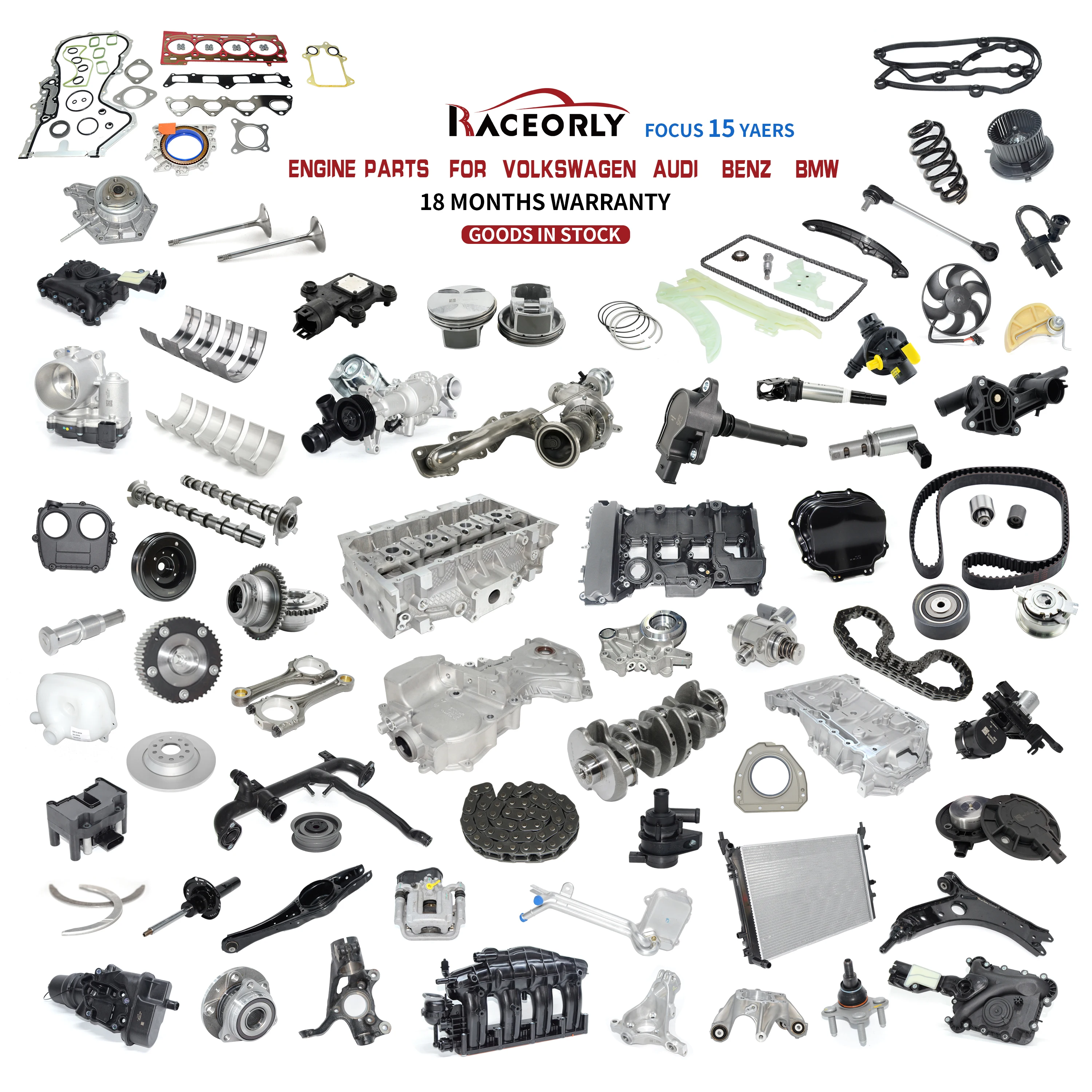 High quality casting cylinder head gasoline auto engine parts cylinder head for vw lavida polo Skoda Octavia 1.6 03C103351B