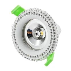 Factory price wholesale Crystal spotlight housing for MR16 LED bulb with socket GU10/Gu5.3