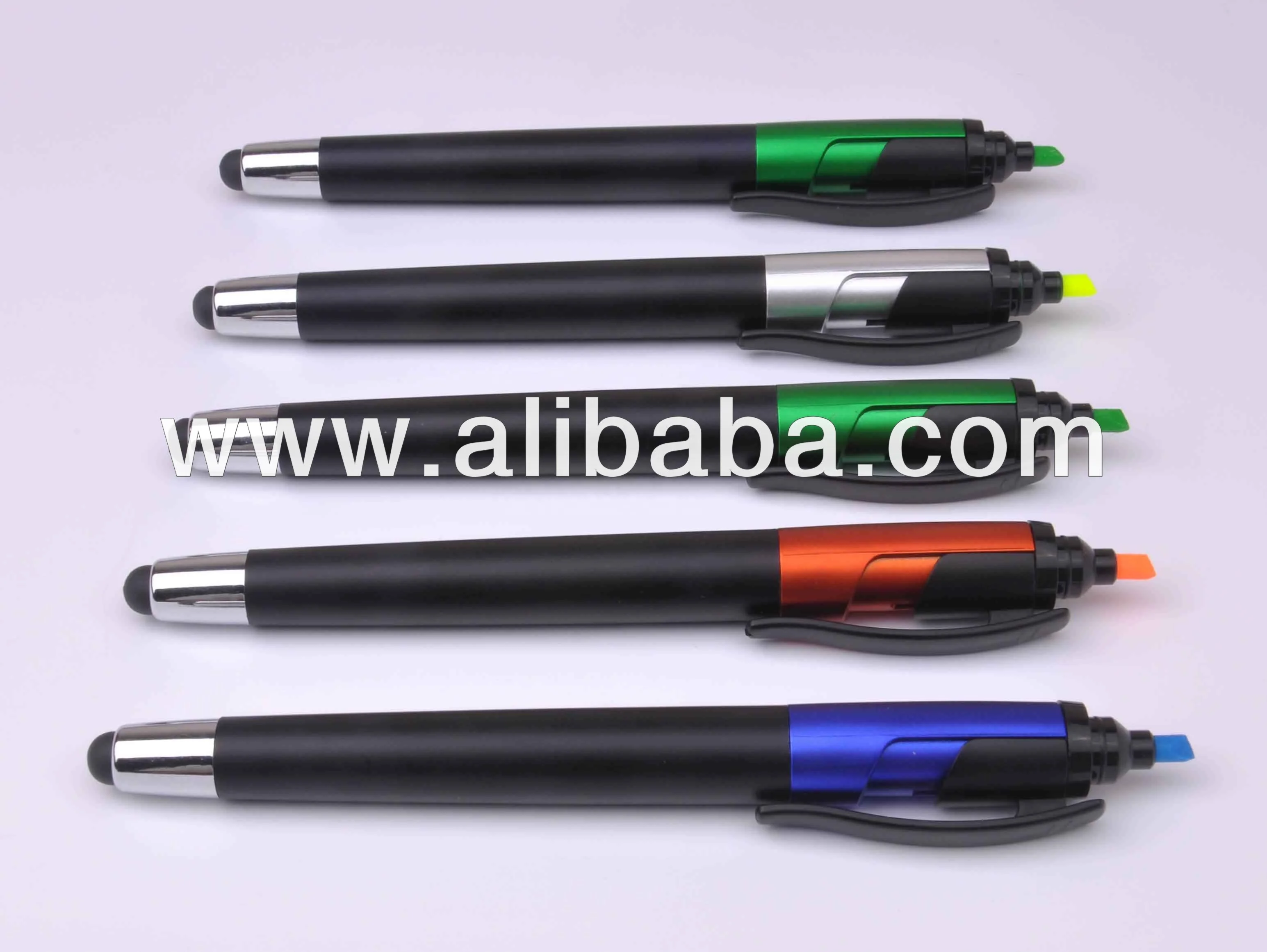 Multifunction 3 in 1 stylus pen with highlighter