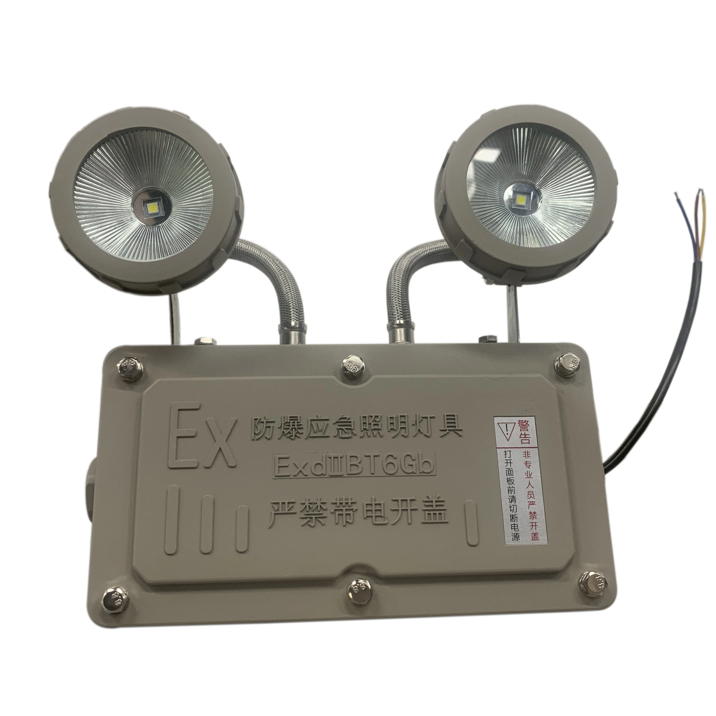Atex 2X3W Explosion Proof Emergency Light LED Led Lighting Products White Ni-cd DF 80 Cold Rolled Steel Sheet Exit Light Sign